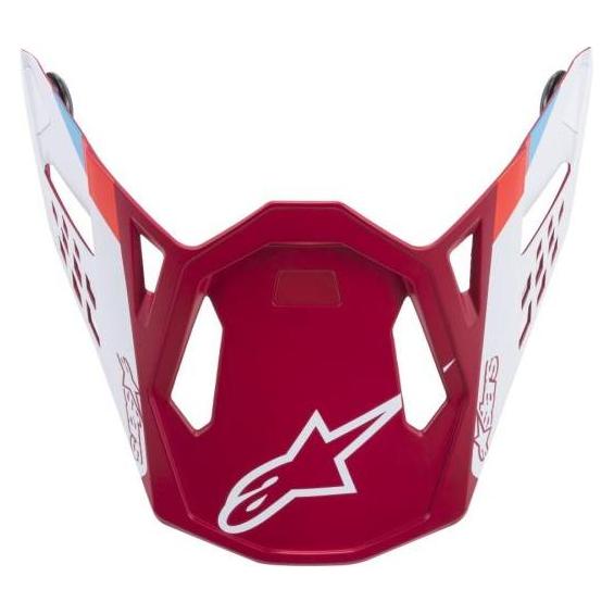 Alpinestars Helmschild M8 Contact rot matt (8981219-3000-OS)