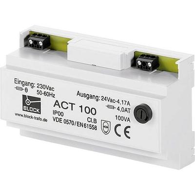 Block ACT 10 Sicherheitstransformator 1 x 230 V/AC 1 x 24 V/AC 10 VA 0.416A