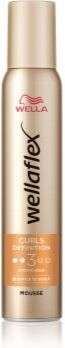 Wella flex Curls Definition mousse para cabelos ondulados e encaracolados 200 ml. flex Curls Definition
