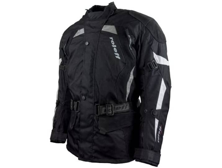 ROLEFF Racewear Motorradjacke Herren mit CE Protektoren & Nubukleder, schwarz, XL