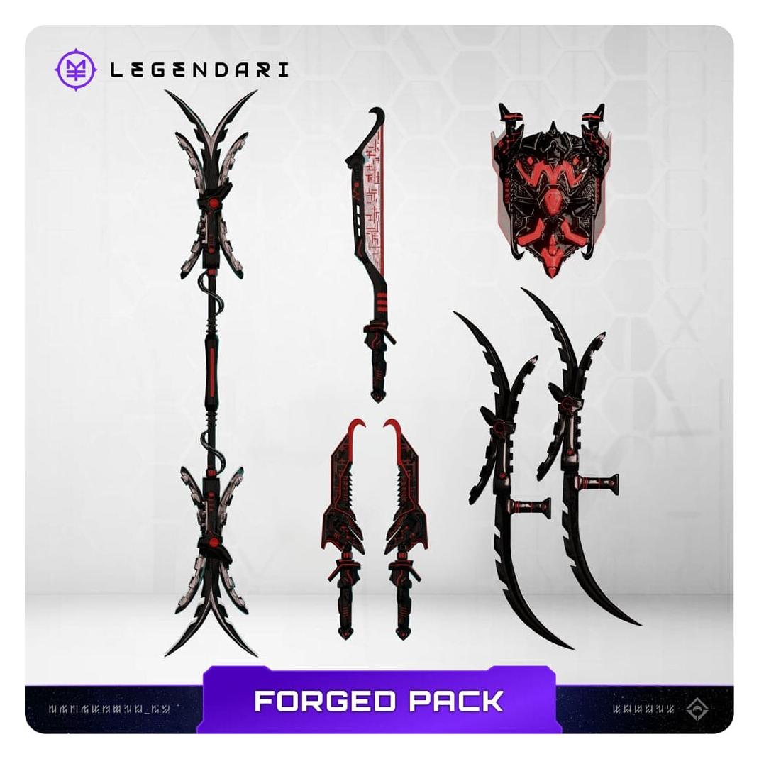 Meta Travelers Legendari Zubehör-Set Forged Weapons Pack (MT-LGND-FWP33)