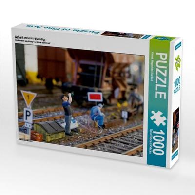CALVENDO Puzzle Arbeit macht durstig | 1000 Teile Lege-Größe 64x48cm Foto-Puzzle für glückliche Stunden
