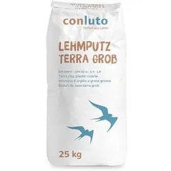 conluto Lehmputz terra grob, trocken - 25 kg Sack