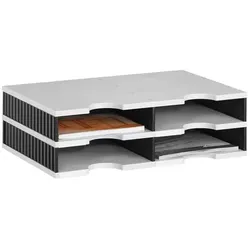 styro Styrodoc Sortierstation DIN C4 4 -Fach grau/schwarz