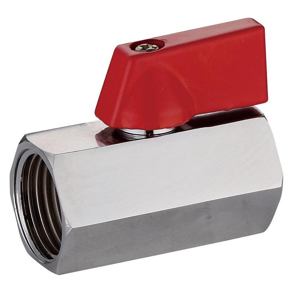 Verhal Mini ball valve h-h ½ in with red lever (69069695)