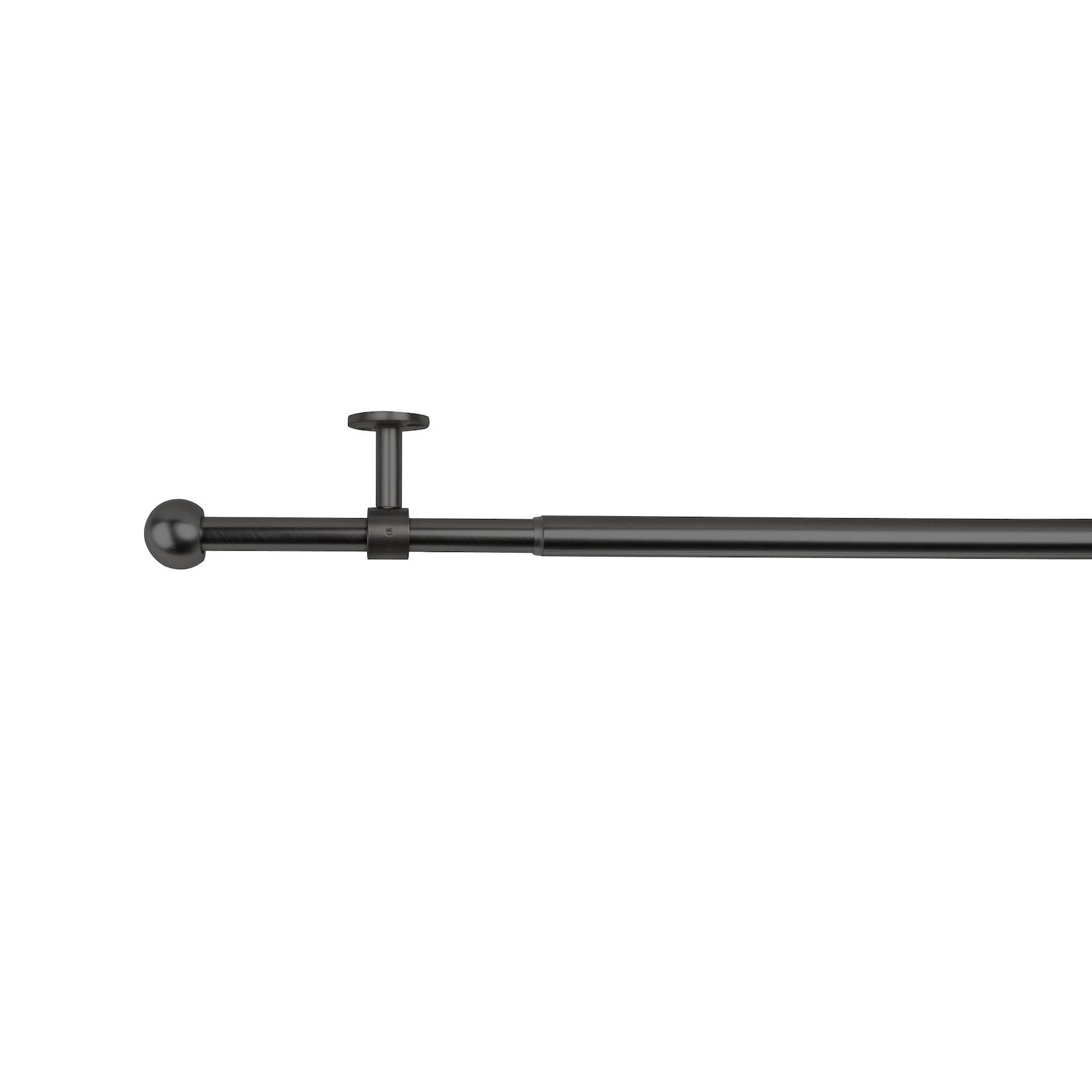 Teleskopgarnitur 2in1 Farbe: Schwarz, Größe: 210-400 cm