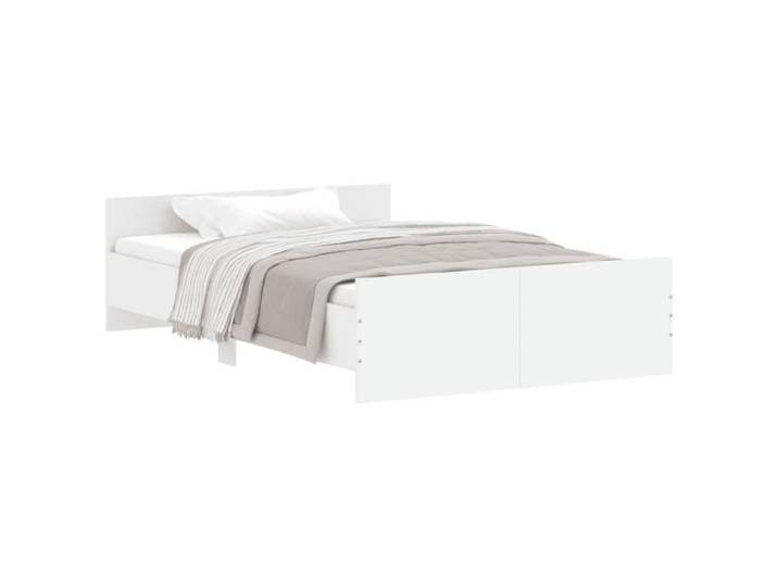 Cadre de lit - GOTOTOP - KIN815537752 - 120x190 cm - Bois d'ingénierie - Blanc