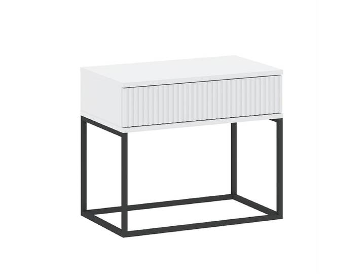 Nachttisch CADRO 1 Schublade 60x38.5x51.7cm weiss matt / laminiert