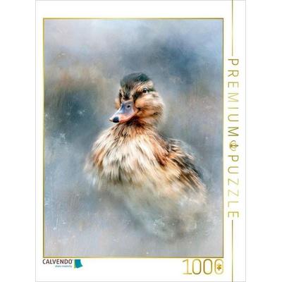 CALVENDO Puzzle Ente, ein leiser Moment am Wasser | 1000 Teile Lege-Größe 64 × 48 cm Foto-Puzzle für glückliche Stunden