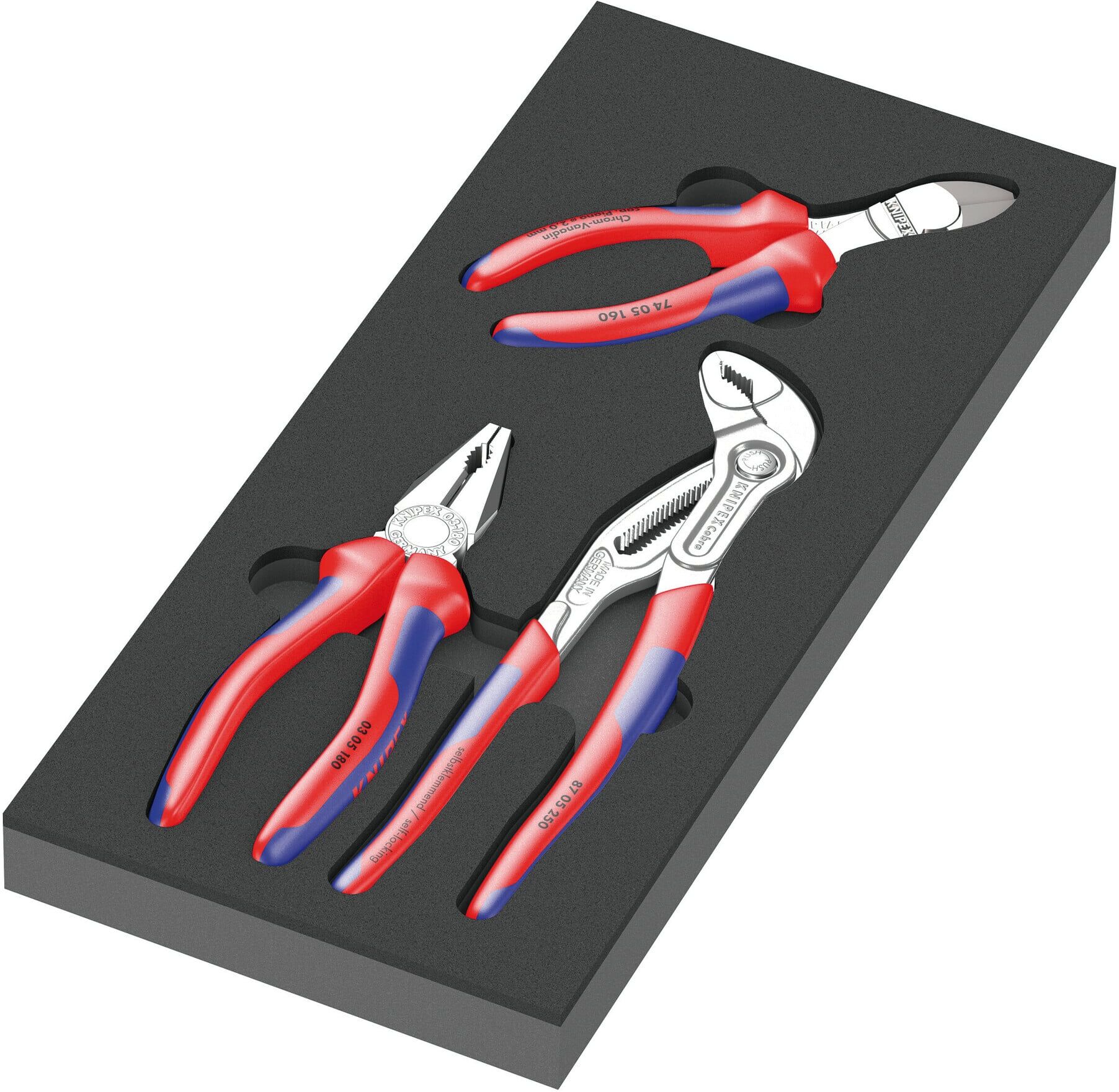 Wera 9780 Schaumstoffeinlage KNIPEX Zangen Set 1, 3-teilig (05150180001)
