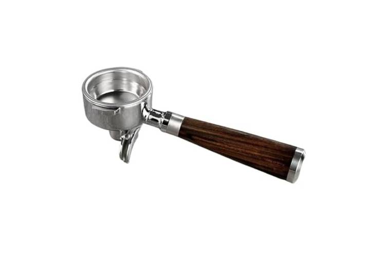 58 Mm Bodengriff Mit Zwei Ohren Und Drei Ohren Kaffeefilter, Kompatibel Mit Bincoo, Haushalts-Kaffeemaschinen-Teile, Auslaufsicher, Rutschfest(Black Two lug)