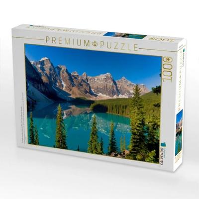 CALVENDO Puzzle Ein Motiv aus dem Kalender Moraine Lake, Alberta/ Kanada | 1000 Teile Lege-Größe 64x48cm Foto-Puzzle für glückliche Stunden