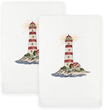 Authentic Hotel and Spa Summer Lighthouse Hand Towels (Set of 2)