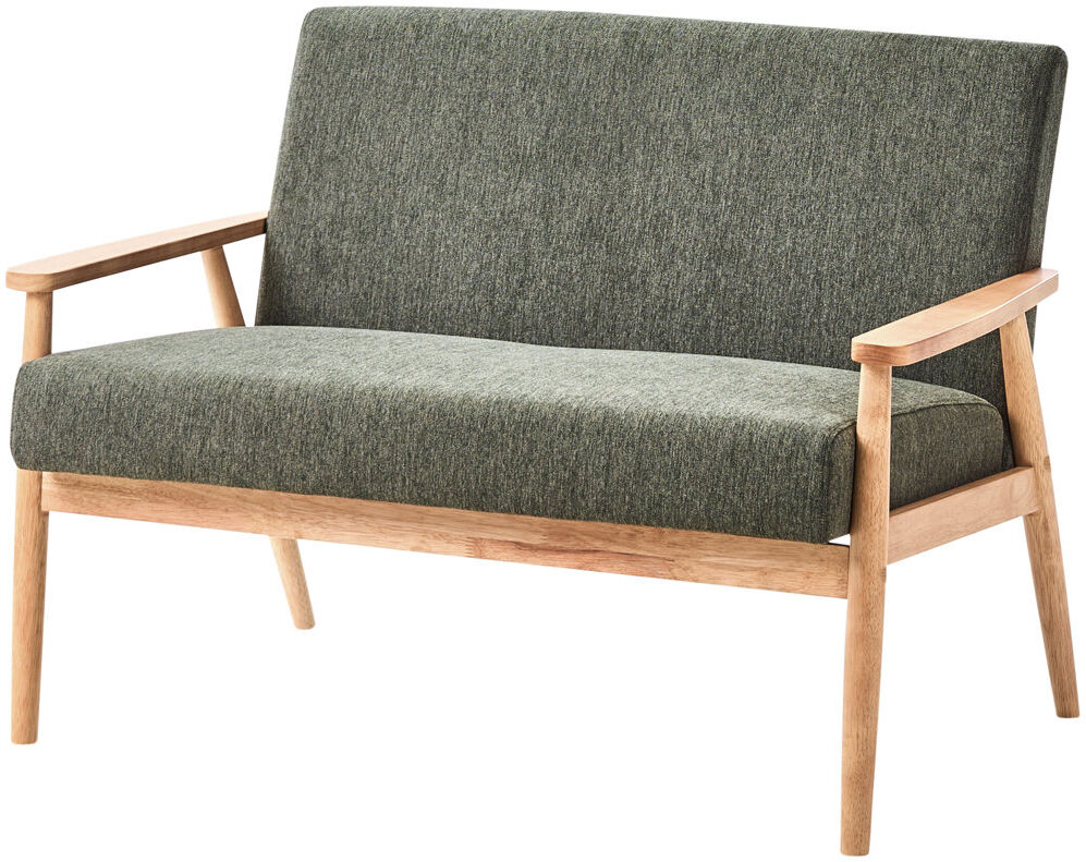 17 Stories Tamisa Fabric Sofa Green 2