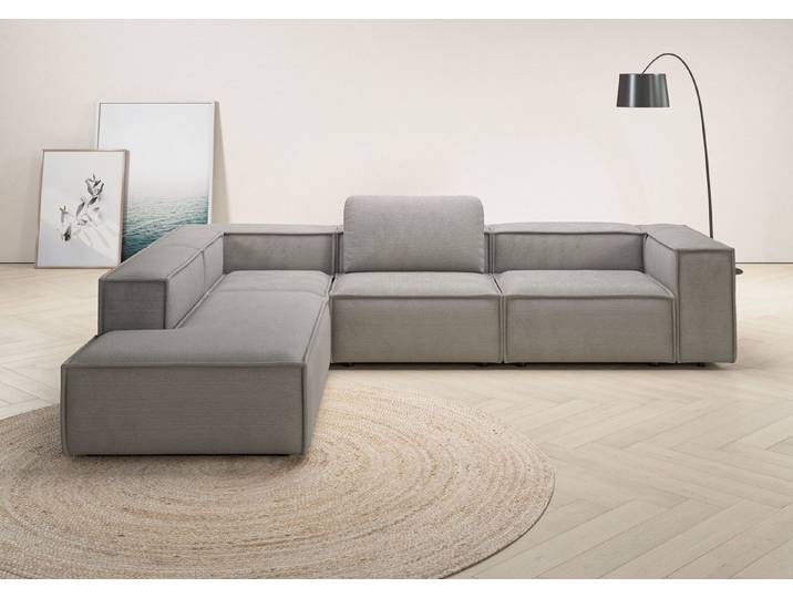 Home affaire Ecksofa Watertown luxuriöses Design & erstklassige Qualität, Japandi Design, Breite 311 cm