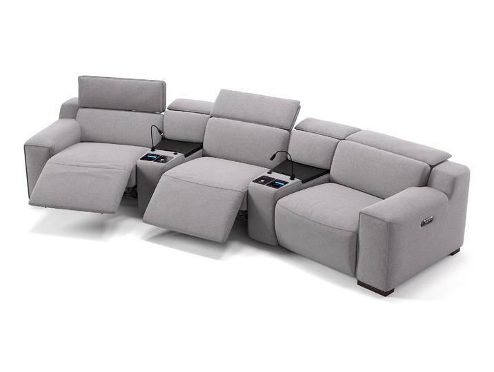 Stoff Kino Sofa LORETO Relax Couch