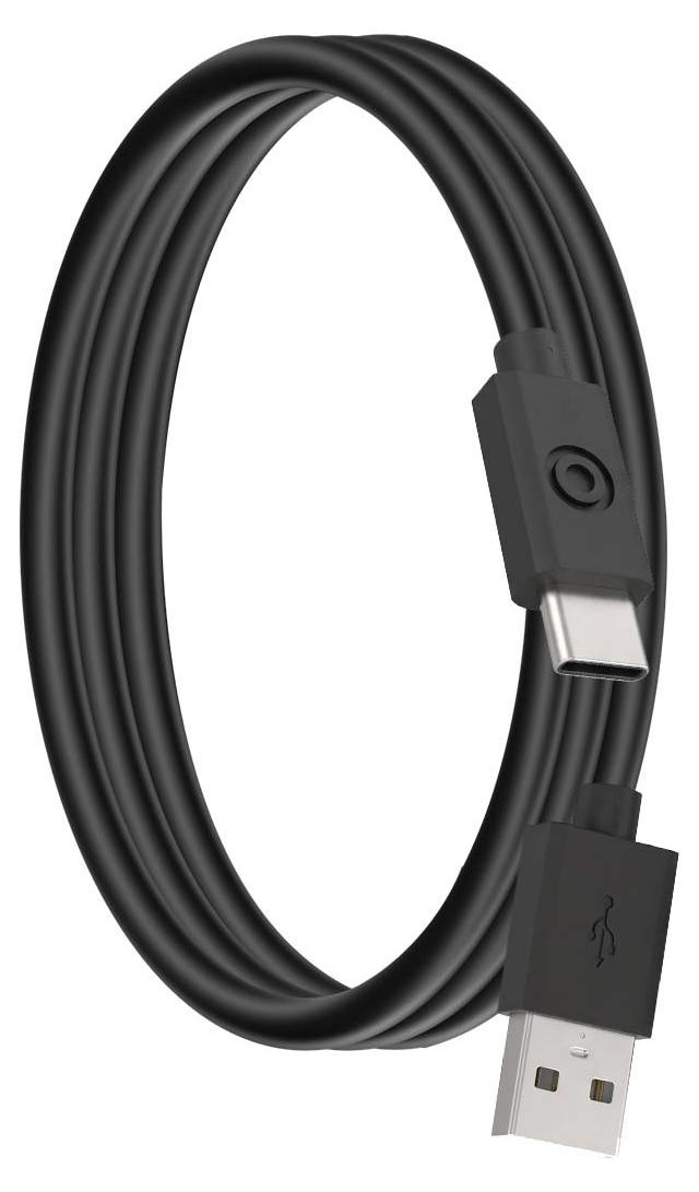 BigBen Connected USB-A naar USB-C kabel, 50 cm, 3A, zwart