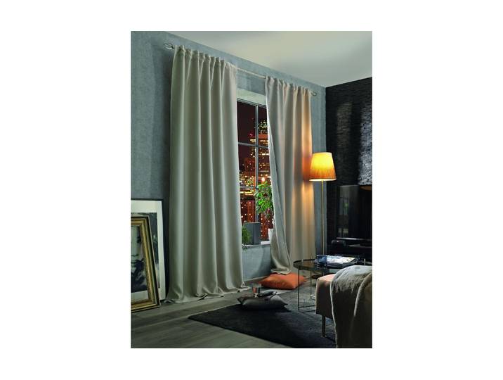 Vorhang Maloja 135 cm x 160 cm, Natur , beige (natur), B:135cm H:160cm, Polyester, Gardinen, Vorhang