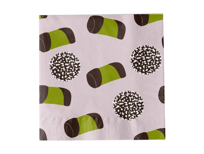 Pluto Design Serviette Like a Swede Rose-vert-marron-blanc