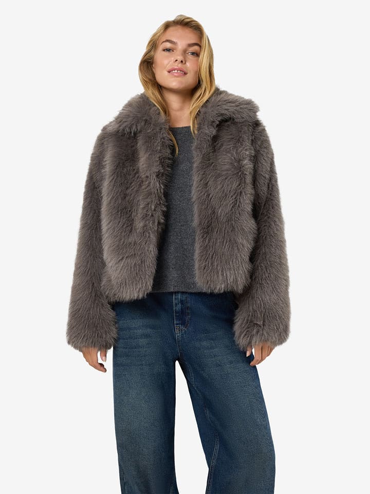Noisy may Teddyjacke in Anthrazit - L