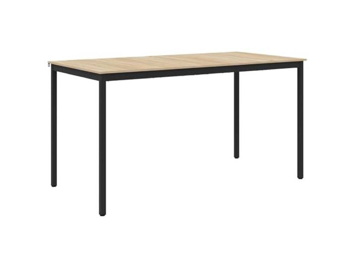 Esstisch Holzwerkstoff Rechteckig mit Metallbeinen für Küche und Esszimmer Modernes Design,klare Linien,stabiler Rahmen,glatte Oberfläche,leichter Aufbau,für Küche und Esszimmer