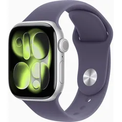 APPLE Watch Series 11 GPS 42mm Silber Aluminium Case mit Purpurne Nebel Sportarmband - M/L
