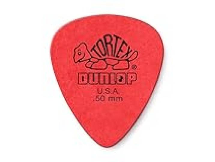 DUNLOP Tortex Standard 0.50 mm rouge, paquet de 72 médiators (418R050)