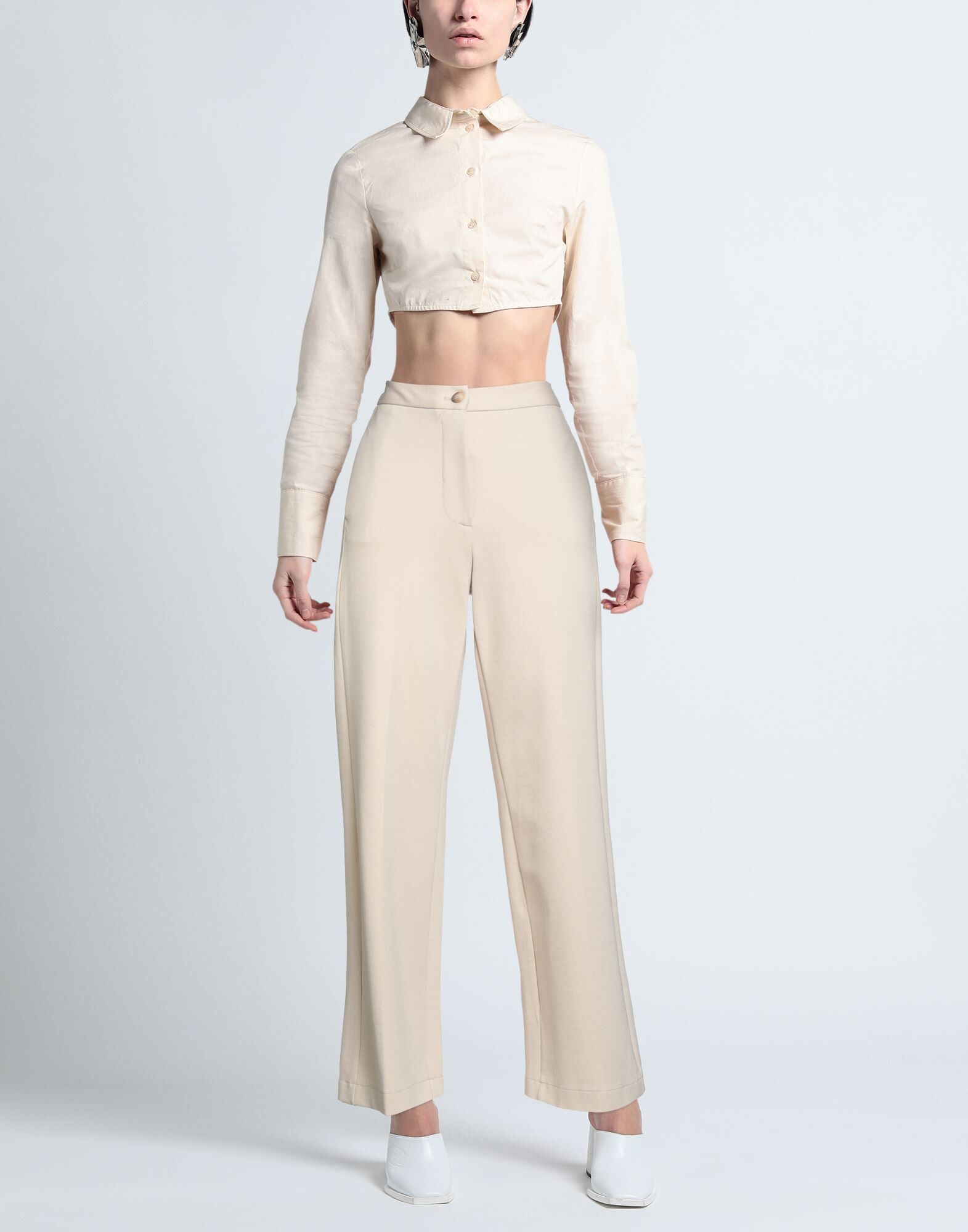 Em...Ma Pantalones Mujer Beige S Mujer