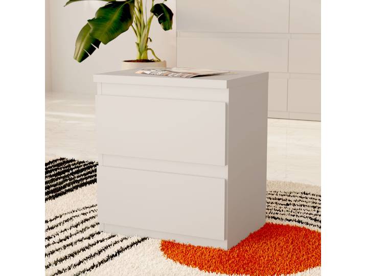 Kommode FORTE EDMORE , grau, B:41,8cm H:49,3cm T:32,2cm, Sideboards, Kommode, Kommode, Breite ca. 42 cm