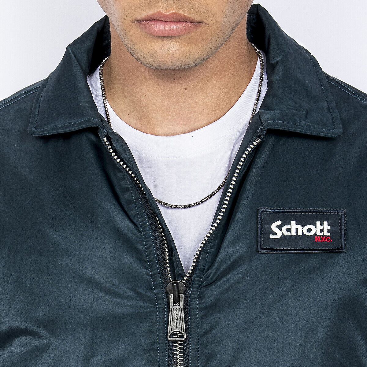 SCHOTT Blouson unisexe, style bomber classique, 210100