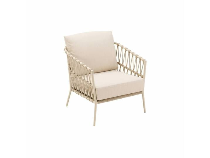 CASA DOMA Messina Loungesessel - Rope fossil Modern Country, Organic Modern