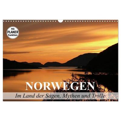 Norwegen. Im Land der Sagen, Mythen und Trolle (Wandkalender 2027 DIN A3 quer), CALVENDO Monatskalender