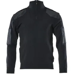 MASCOT Nanterre Strickpullover mit kurzem Reißverschluss FRONTLINE Schwarzblau XXL - 17205-939-010-2XL - Schwarzblau