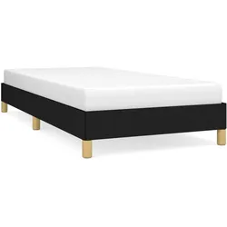 vidaXL Bettgestell Schwarz 90x190 cm Stoff