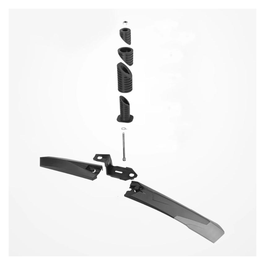 Rockbros Zestaw błotników rowerowych DNB-890 - czarny (Schutzblech Set) (5907769386541)