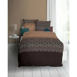 kaeppel Bettwäsche Satin Opulence braun 155x200 cm + 80x80 cm