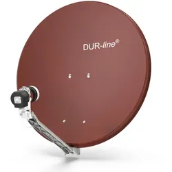DUR-line Select 75/80 Rot - Sat-Komplettanlage mit Single LNB