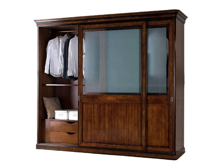 Xlmoebel Kleiderschrank Massiver Echtholzschrank mit edler Optik und hochwertiger Verarbeitung (1-St., Kleiderschrank) Hergestellt in Europa