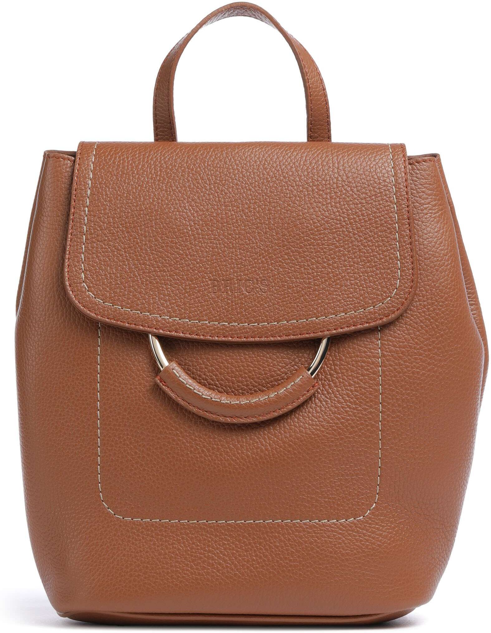 Brics Gondola Tiglio Zaino Rucksack aus Leder, braun