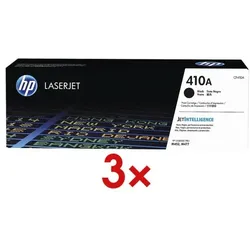 HP 3x Druckkassette »HP CF410A« 410A schwarz