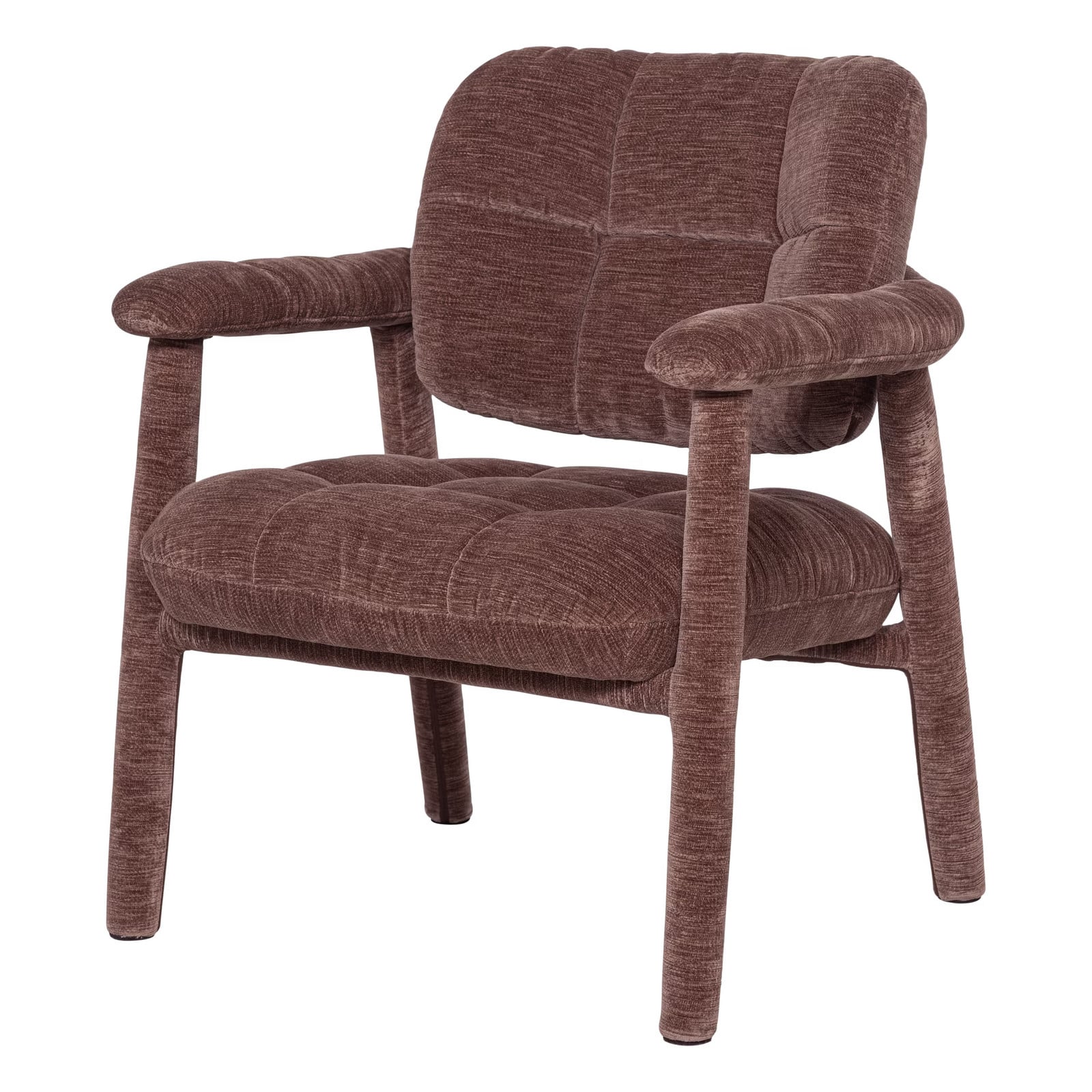 WOOOD Fauteuil Loom Chenille - Oudroze
