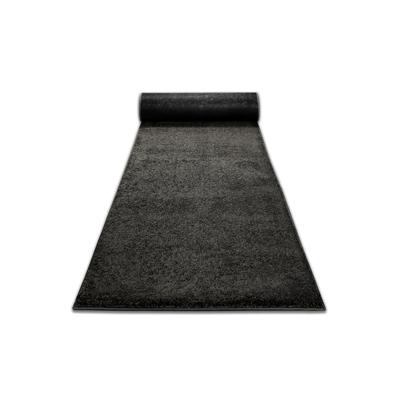 Hochflor-Teppich WECON HOME "Manta", grau (anthrazit), B:80cm H:25mm L:400cm, Polyester, Teppiche, Läufer, Langflor maschinell gewebt, robust, Wohn- & Schlafzimmer, uni