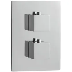 Herzbach NeoCastell Fertigmontageset 11.503055.2.01 Unterputz-Brause-Thermostat square, chrom