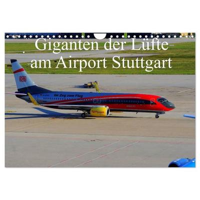 Giganten der Lüfte am Airport Stuttgart (Wandkalender 2027 DIN A4 quer), CALVENDO Monatskalender