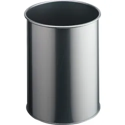 DURABLE 330123 - Abfallbehälter, 15 l, metall, rund, silber
