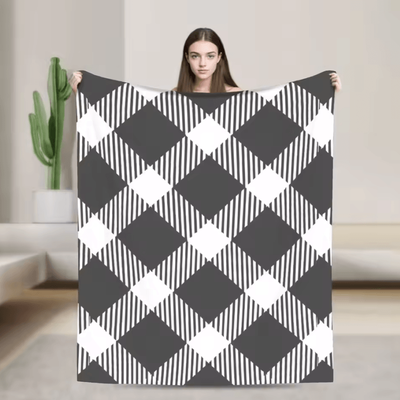 Inspire Curations Royal Stewart Tartan Plaid Soft Fleece Throw Blanket 10 200x150cm 80x60in