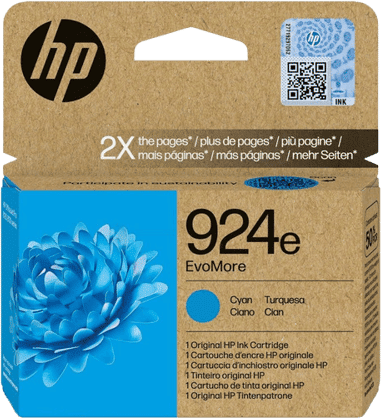 HP 924e Xl Cyan Original Blækpatron 800 Sider (4k0u7ne)