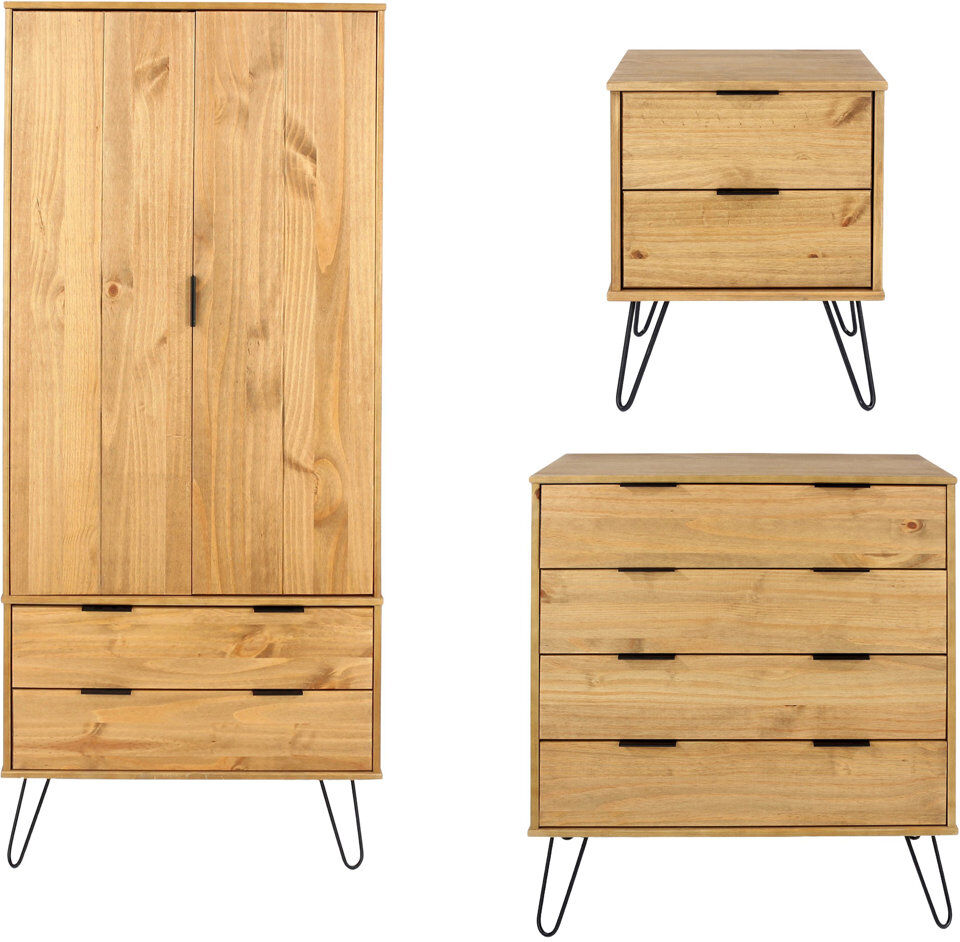 Natur Pur Cashel Solid Wood Piece Bedroom Set Brown