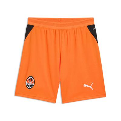 Sporthose PUMA "Shakthar Donetsk 26/27 Shorts Herren", Gr. S, Normalgrößen, orange (rickie orange schwarz), Obermaterial: 100% Polyester. Besatz: 100% Polyester, unifarben, regular fit, Hosen Sporthose