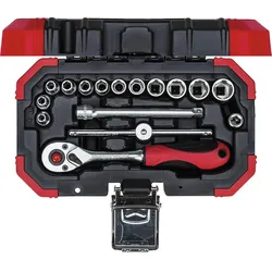Steckschlüsselsatz GEDORE RED 16-teilig 1/4''